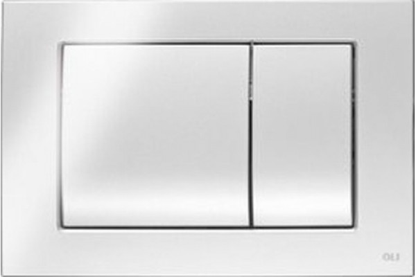 Кнопка смыва OLI Metal dual 656004 хром глянцевый, антивандальная, механическая