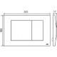 Кнопка смыва OLI Metal dual 656004 хром глянцевый, антивандальная, механическая