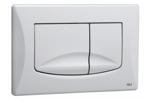 Кнопка смыва OLI River Dual 638501 белая механическая