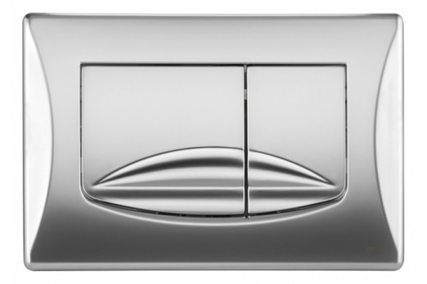 Кнопка смыва OLI River Dual 638506 хром матовый механическая