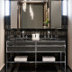 OASIS ACADEMY Зеркало 1600х1000х20 мм. фурнитура хром отделка Diamond Smoke Mirror 0ACSPF160CR