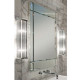 OASIS RIALTO Консоль под раковину 980х510х800 мм. напольная 1 ящик столешница зеркало фурнитура хром отделка Ribbed mirror 0RICM098SPCR