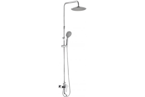 Душевая стойка Olive'S Barros 22511-1BR хром, штанга 185 см, шланг 150 см