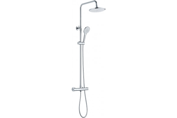 Душевая стойка Olive'S Termo 34291TM хром штанга 1440 см, шланг 150 см