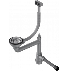 Сифон для мойки Omoikiri WK-1-S-IN нержавеющая сталь