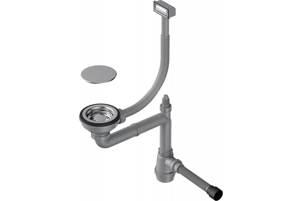 Сифон для мойки Omoikiri WK-1C-IN нержавеющая сталь
