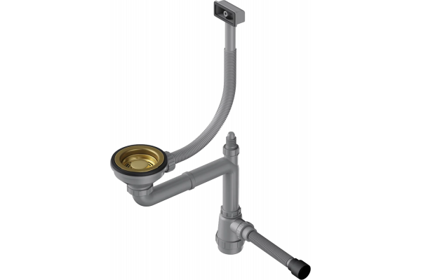 Сифон для мойки Omoikiri WK-1-S-AB античная латунь