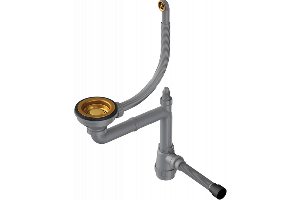 Сифон для мойки Omoikiri WK-1-R-AB античная латунь