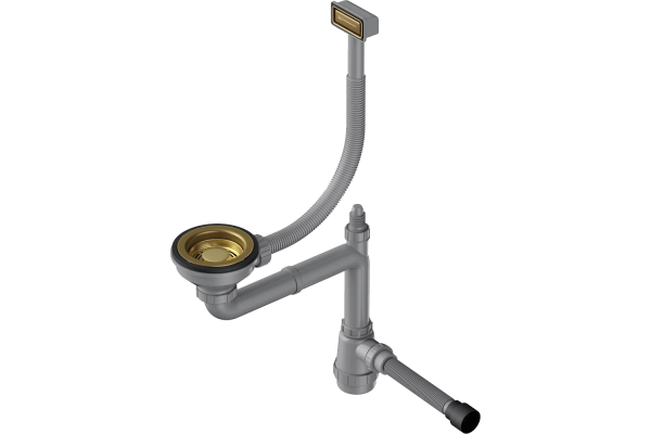 Сифон для мойки Omoikiri WK-1-AB античная латунь