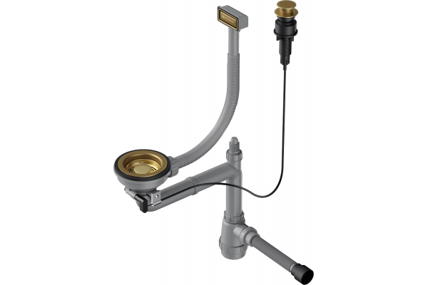 Сифон для мойки Omoikiri WK-1-A-AB античная латунь