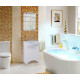 Тумба с раковиной Onika Омега 50.10, глянцевая, с дверками, напольная