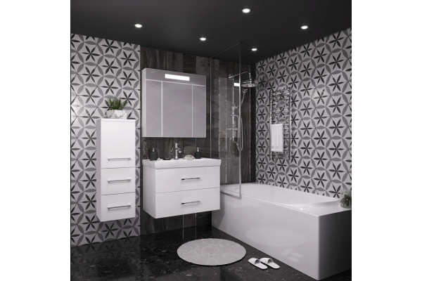 Мебельная раковина Opadiris Тигода 80 прямоугольная, цвет белый, на тумбу