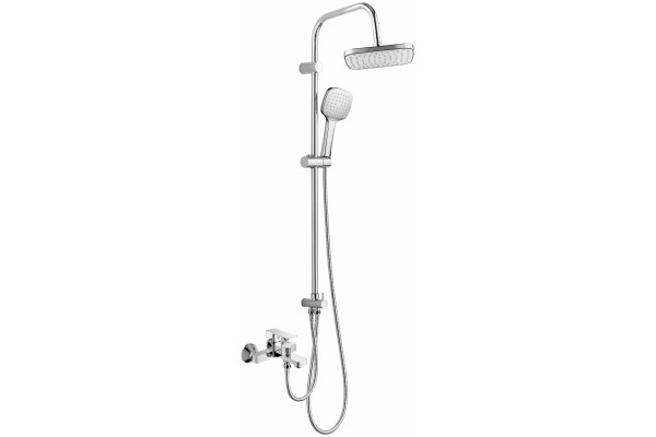 Душевая стойка Orange Plito M16-933cr хром, штанга 102 см, шланг 150 см