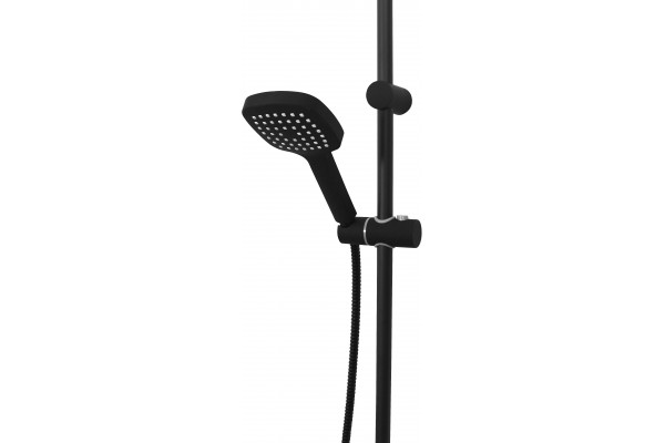 Душевой комплект Orange Mia M19-944b черный шланг 150 см,  в современном стиле