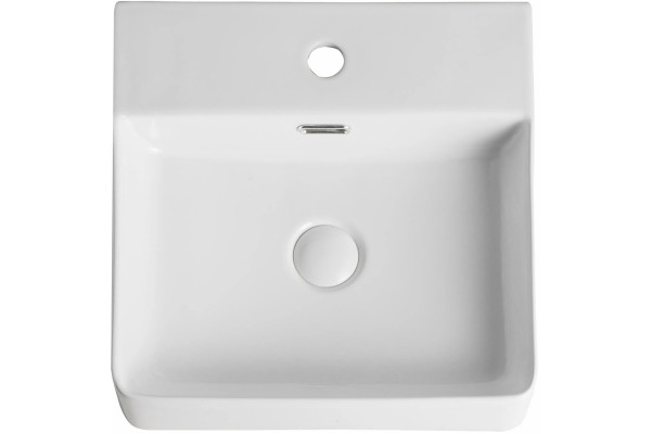 Рукомойник Orange B04-405W белый глянцевый прямоугольная,  в современном стиле