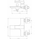 Душевой комплект Orange Lutz M04-944b цвет черный, шланг металлический 150 см, 1 режим