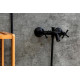 Смеситель Orange Mia M34-300b для ванны с душем, матовый черный, двухвентильный, длина излива 18.9 см