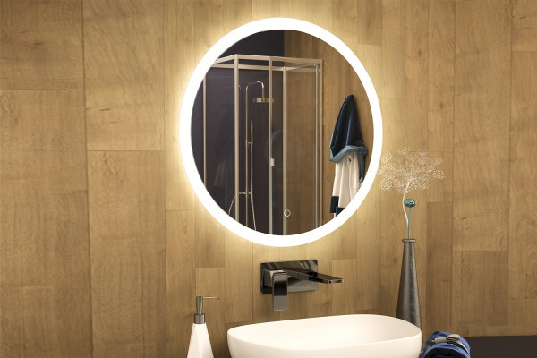 Зеркало Orange Sun OS-70ZE LED-подсветка округлое,  в современном стиле