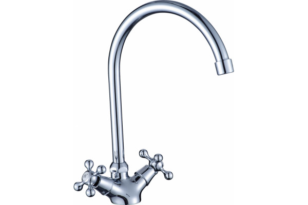 Смеситель Orange Classic Pro M72-000cr для кухонной мойки двухвентильный, хром