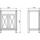 Мебель для ванной Orange Villi 65 напольная, матовая, с подсветкой