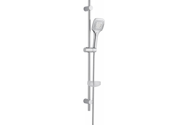 Душевой гарнитур Orange O-Shower OS073 хром, штанга 90 см, шланг металлический 150 см