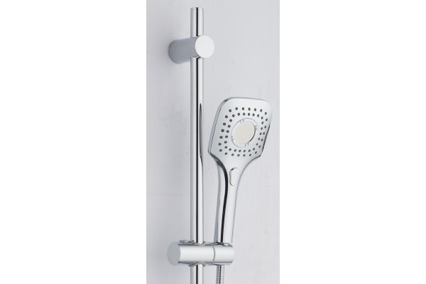 Душевой гарнитур Orange O-Shower OS073 хром, штанга 90 см, шланг металлический 150 см