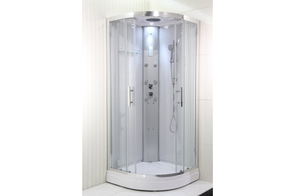 Душевая кабина Orans SR-86150S четверть круга, поддон средний, стекло прозрачное