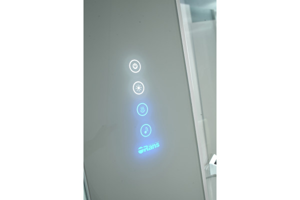 Душевая кабина Orans SR-89101LS белая, с баней, квадратная, поддон средний