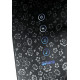 Душевая кабина Orans SR-89101LS черная, с баней, квадратная, поддон средний