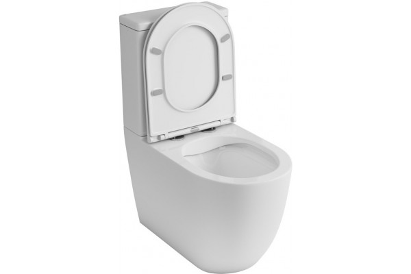 Унитаз напольный Owl 1975 Cirkel-GL белый, овальный, антивсплеск, 36x66.5 см