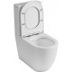 Унитаз напольный Owl 1975 Cirkel-GL белый, овальный, антивсплеск, 36x66.5 см