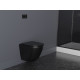 Унитаз подвесной Owl 1975 Vind Cirkel-H Matt Black OWLT190305 безободковый черный, 37x49 см