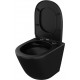 Унитаз подвесной Owl 1975 Vind Cirkel-H Matt Black OWLT190305 безободковый черный, 37x49 см