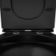 Унитаз подвесной Owl 1975 Vind Cirkel-H Matt Black OWLT190305 безободковый черный, 37x49 см
