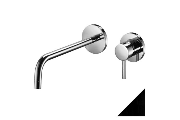 Смеситель Paffoni Light LIG006NO70 С ВНУТРЕННЕЙ ЧАСТЬЮ, для раковины, однорычажный, черный