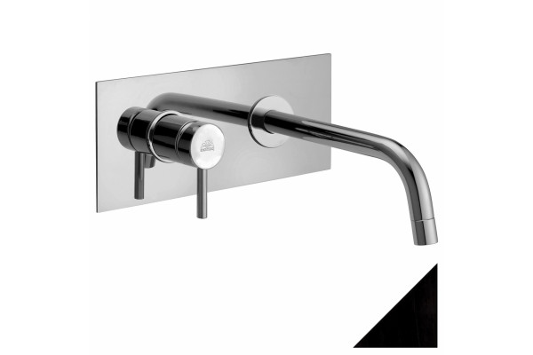 Смеситель Paffoni Light LIG101NO/M С ВНУТРЕННЕЙ ЧАСТЬЮ, для раковины, однорычажный, черный