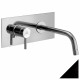 Смеситель Paffoni Light LIG101NO/M С ВНУТРЕННЕЙ ЧАСТЬЮ, для раковины, однорычажный, черный