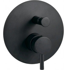 Смеситель Paffoni Light LIG015NO С ВНУТРЕННЕЙ ЧАСТЬЮ, для душа, однорычажный, черный