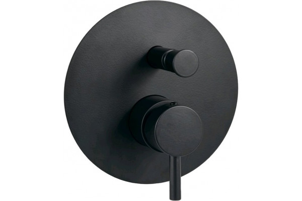 Смеситель Paffoni Light LIG015NO С ВНУТРЕННЕЙ ЧАСТЬЮ, для душа, однорычажный, черный