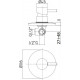 Смеситель Paffoni Light LIG011CR С ВНУТРЕННЕЙ ЧАСТЬЮ, для душа, однорычажный, хром