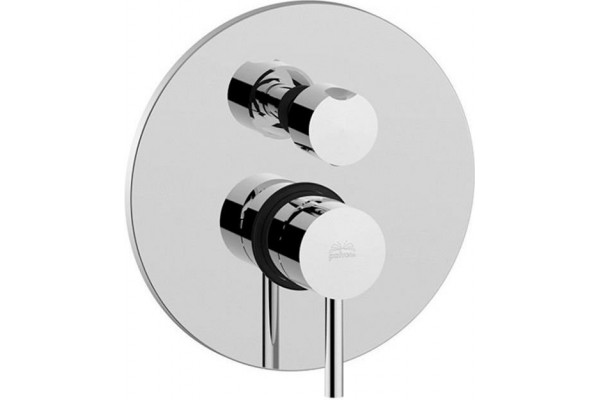 Смеситель Paffoni Light LIG019CR С ВНУТРЕННЕЙ ЧАСТЬЮ, для ванны с душем, однорычажный, хром