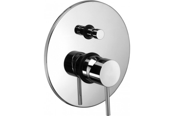 Смеситель Paffoni Light LIG015CR С ВНУТРЕННЕЙ ЧАСТЬЮ, для ванны с душем, однорычажный, хром