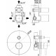 Смеситель Paffoni Light LIG015CR С ВНУТРЕННЕЙ ЧАСТЬЮ, для ванны с душем, однорычажный, хром