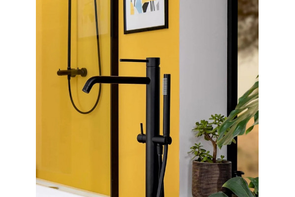 Смеситель Paffoni Light LIG032NO напольный однорычажный, черный