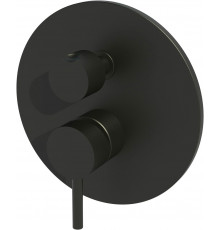 Смеситель Paffoni Light LIG019NO С ВНУТРЕННЕЙ ЧАСТЬЮ, для ванны с душем, однорычажный, черный