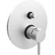 Смеситель Paffoni Light LIG015ST С ВНУТРЕННЕЙ ЧАСТЬЮ, для душа, однорычажный, сталь