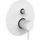 Смеситель Paffoni Light LIG015BO С ВНУТРЕННЕЙ ЧАСТЬЮ, для душа, однорычажный, белый
