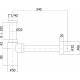 Сифон для раковины Paffoni Minimal ZACC240ST сталь выпуск боковой