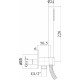 Душевой гарнитур Paffoni Master ZDUP094ST хром цвет сталь, штанга 25.35 см