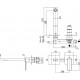 Смеситель Paffoni Tango TA104CR70 С ВНУТРЕННЕЙ ЧАСТЬЮ, для раковины, однорычажный, хром